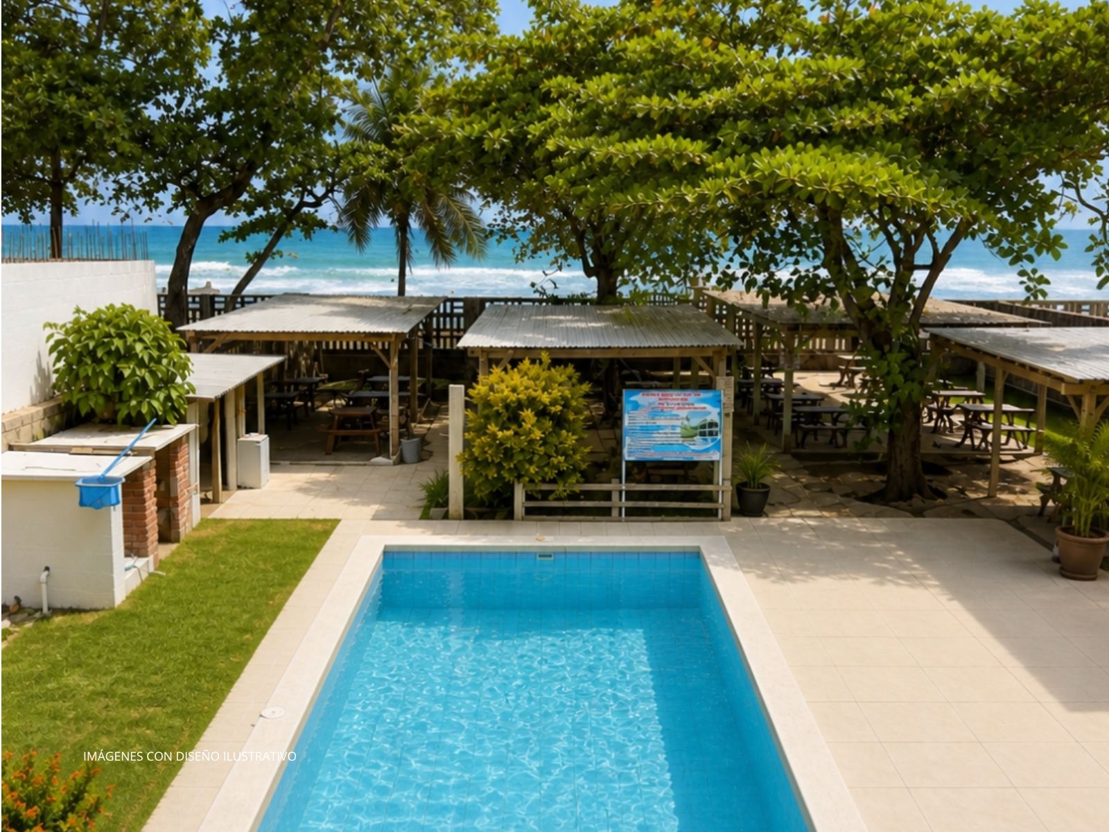 DR832-6 HOTEL EN VENTA FRENTE AL MAR EN PLAYA SAN BLAS, LA LIBERTAD